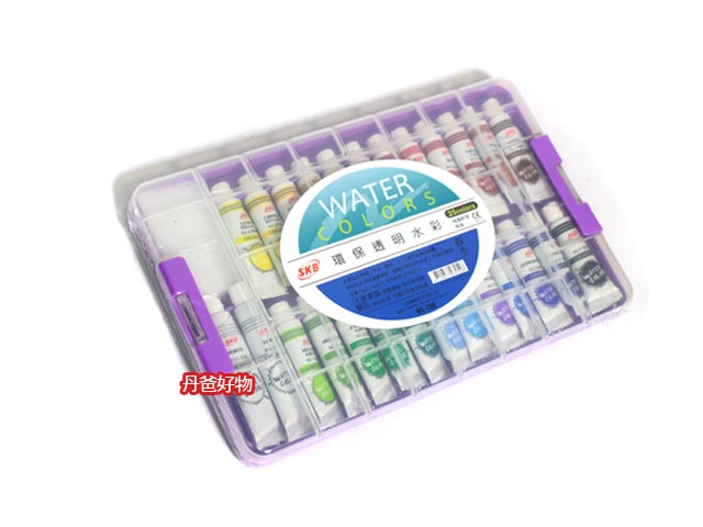 SKB WL-200 環保透明水彩(25色)外盒不挑色@著色 顏料 繪畫 