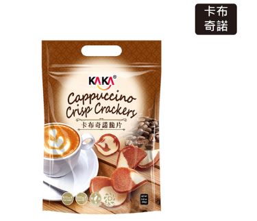 (咖啡)KAKA 卡布奇諾脆片40g享有邊吃餅邊喝咖啡的雙重享受 