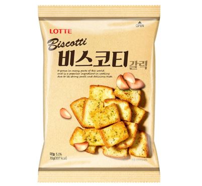 即期特惠可留言先出 韓國樂天 大蒜麵包餅70g效期20240722 
