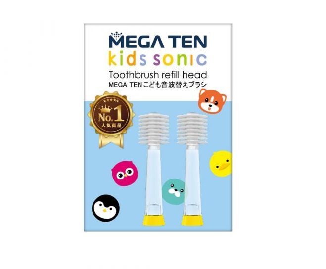 (加購刷頭)Mega Ten幼童電動牙刷替換刷頭2入(【頂級款】3 